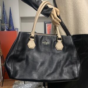 Kate Spade Black and Tan Satchel